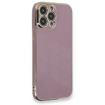 Newface iPhone 13 Pro Max Kılıf Volet Silikon - Mor