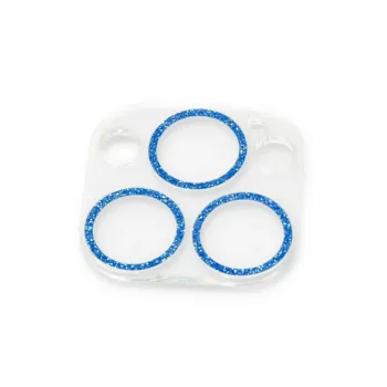 Newface iPhone 13 Pro Max Shine Kamera Lens Koruma Cam - Mavi