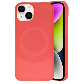 Newface iPhone 14 Kılıf Maya Karbon Kapak - Kırmızı