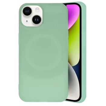 Newface iPhone 14 Kılıf Maya Karbon Kapak - Su Yeşili