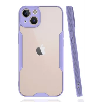 Newface iPhone 14 Kılıf Platin Silikon - Lila