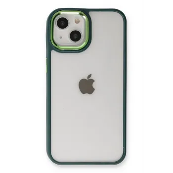 Newface iPhone 14 Plus Kılıf Dora Kapak - Haki Yeşil