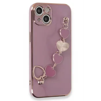 Newface iPhone 14 Plus Kılıf Esila Silikon - Mor