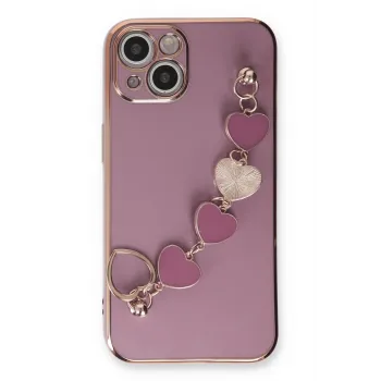 Newface iPhone 14 Plus Kılıf Esila Silikon - Mor