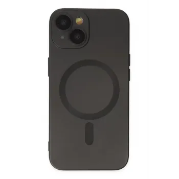 Newface iPhone 14 Plus Kılıf Moshi Lens Magneticsafe Silikon - Siyah