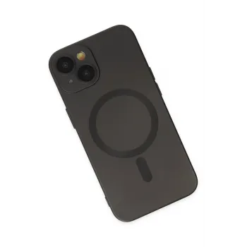 Newface iPhone 14 Plus Kılıf Moshi Lens Magneticsafe Silikon - Siyah