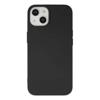Newface iPhone 14 Plus Kılıf Nano içi Kadife Silikon - Siyah