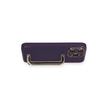 Newface iPhone 14 Pro Kılıf Coco Elit Kapak - Derin Mor