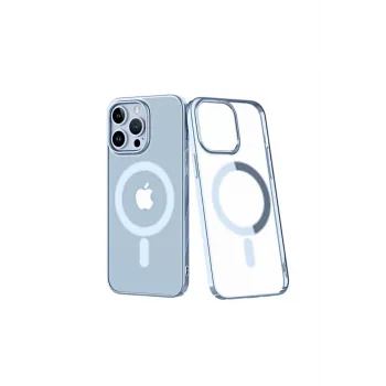 Newface iPhone 14 Pro Kılıf Element Magneticsafe Sert Kapak - Sierra Blue