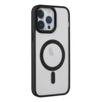Newface iPhone 14 Pro Kılıf Room Magneticsafe Silikon - Siyah