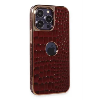 Newface iPhone 14 Pro Kılıf Snake Kapak - Bordo