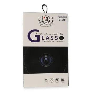 Newface iPhone 14 Pro Max Bilvis Titan Kamera Lens - Gümüş