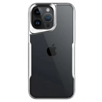 Newface iPhone 14 Pro Max Kılıf Boyi Silikon Kapak - Gümüş