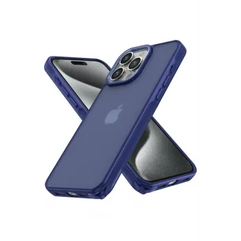 Newface iPhone 14 Pro Max Kılıf Elegant Kapak - Lacivert