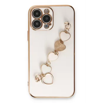Newface iPhone 14 Pro Max Kılıf Esila Silikon - Beyaz