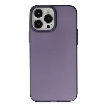 Newface iPhone 14 Pro Max Kılıf Modos Metal Kapak - Mor