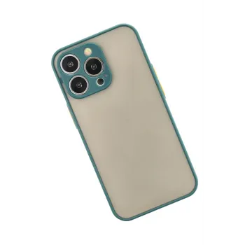 Newface iPhone 14 Pro Max Kılıf Montreal Silikon Kapak - Yeşil