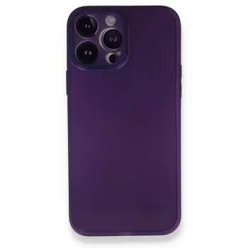 Newface iPhone 14 Pro Max Kılıf PP Ultra İnce Kapak - Mor
