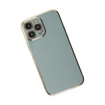 Newface iPhone 14 Pro Max Kılıf Volet Silikon - Açık Yeşil