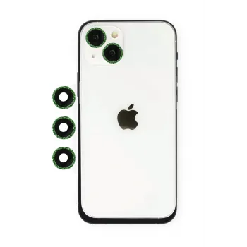 Newface iPhone 14 Shine Kamera Lens - Yeşil