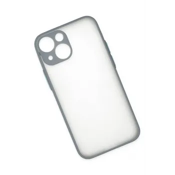 Newface iPhone 15 Plus Kılıf Montreal Silikon Kapak - Gri