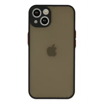 Newface iPhone 15 Plus Kılıf Montreal Silikon Kapak - Siyah