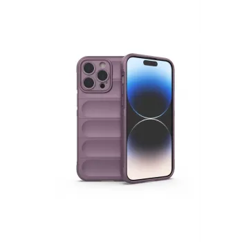 Newface iPhone 15 Pro Kılıf Optimum Silikon - Mor