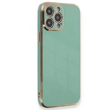 Newface iPhone 15 Pro Kılıf Volet Silikon - Açık Yeşil