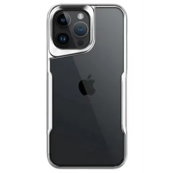 Newface iPhone 15 Pro Max Kılıf Boyi Silikon Kapak - Gümüş