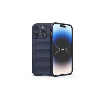 Newface iPhone 15 Pro Max Kılıf Optimum Silikon - Lacivert