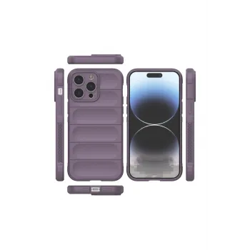 Newface iPhone 15 Pro Max Kılıf Optimum Silikon - Mor