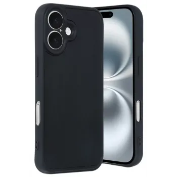 Newface iPhone 16 Kılıf Aras Deri Kapak - Siyah