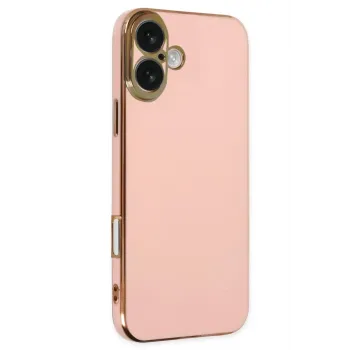 Newface iPhone 16 Kılıf Volet Silikon - Pembe