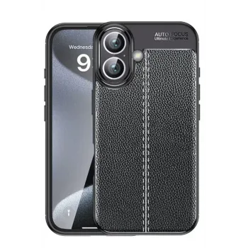 Newface iPhone 16 Plus Kılıf Auto Focus Kapak - Siyah