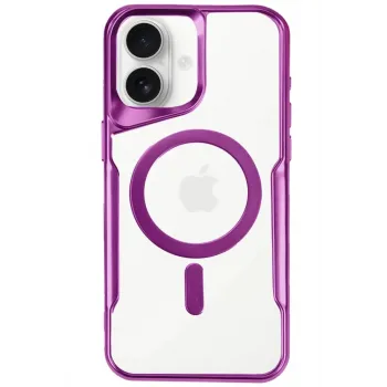 Newface iPhone 16 Plus Kılıf Boyi Magsafe Silikon Kapak - Pembe