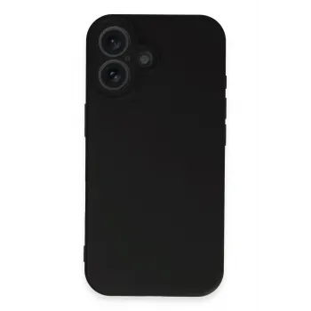 Newface iPhone 16 Plus Kılıf First Silikon - Siyah