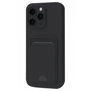 Newface iPhone 16 Plus Kılıf Kelvin Kartvizitli Silikon - Siyah
