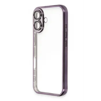 Newface iPhone 16 Plus Kılıf Razer Lensli Silikon - Mor
