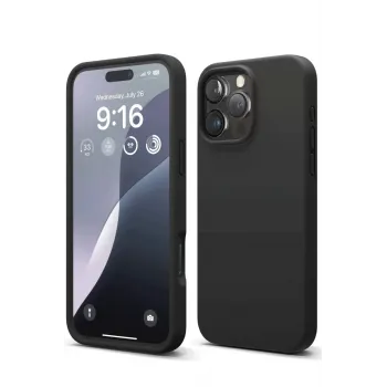 Newface iPhone 16 Pro Kılıf First Silikon - Siyah