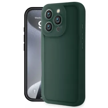 Newface iPhone 16 Pro Max Kılıf Viera Silikon - Koyu Yeşil