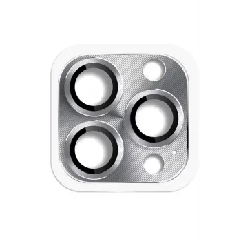 Newface iPhone 16 Pro Max Pers Alüminyum Kamera Lens - Gri