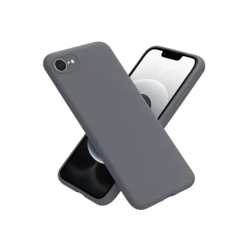 Newface iPhone 16E Kılıf First Silikon - Gri