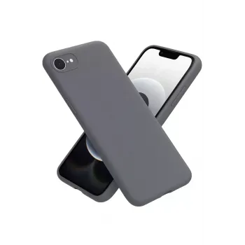 Newface iPhone 16E Kılıf First Silikon - Gri