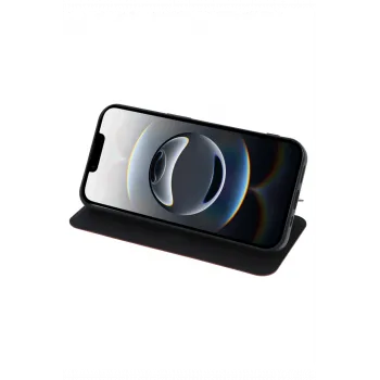 Newface iPhone 16E Kılıf Flip Cover - Siyah