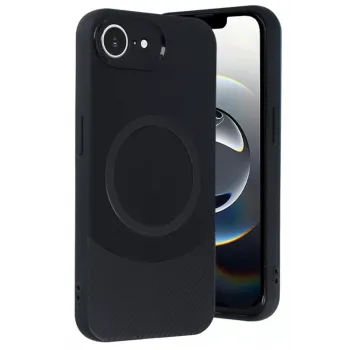 Newface iPhone 16E Kılıf Maya Karbon Kapak - Siyah