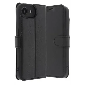 Newface iPhone 16E Kılıf Trend S Plus Kapaklı Kılıf - Siyah