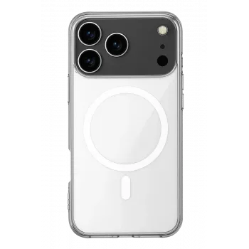 Newface iPhone 17 Pro Max Kılıf Magneticsafe Şeffaf Silikon - Şeffaf