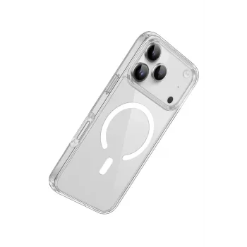 Newface iPhone 17 Pro Max Kılıf Pc Real Magsafe Kapak - Şeffaf