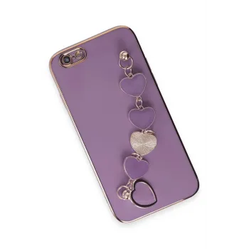 Newface iPhone 6 Kılıf Esila Silikon - Mor