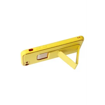 Newface iPhone 7 Kılıf Coco Deri Standlı Kapak - Sarı